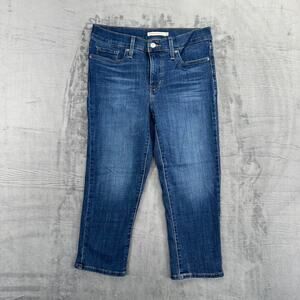 Levi's Women's 311‎ Shaping Skinny Capri Jeans 28 Blue Denim #2019